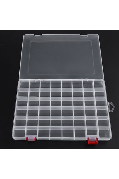 Choice 48 Grids 48 Grids Compartment Plastic Storage Box Jewelry Earring Box Bead Screw Container Home Stor