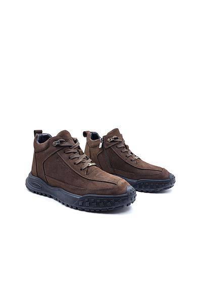 Hammer Jack Ανδρικές καφέ μπότες Gustava Γνήσιο Nubuck Leather