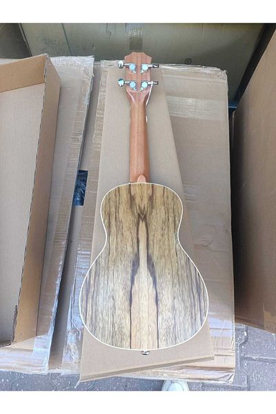 EGMENT Cstyle Bubınga Tree - Professional Concert Ukulele and Sheath Plectrums Gift