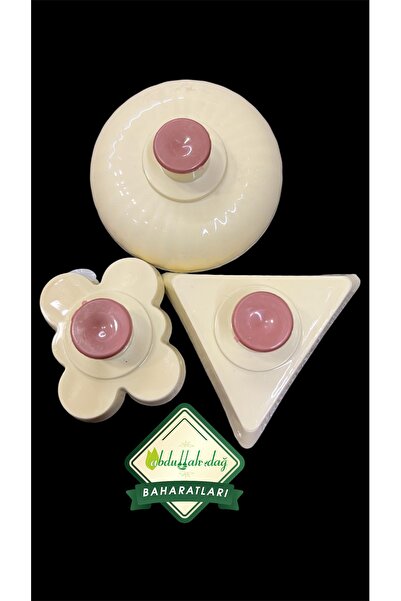 ABDULLAH DAĞ Hatay Yöresel Plastik Kömbe Kurabiye Kerebiç Kalıbı 3’lü A0026