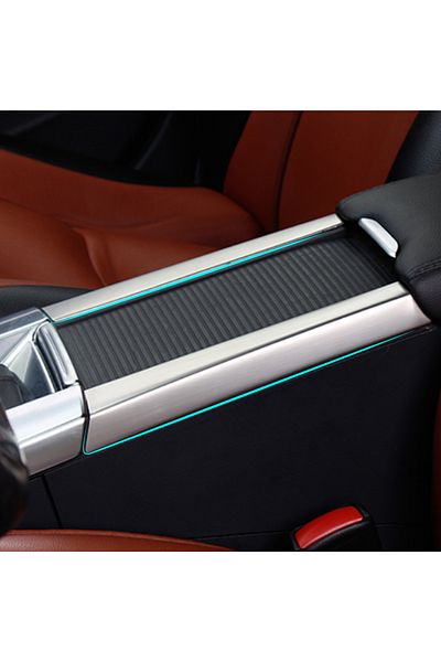 Choice High quality 2PCS Stainless steel For Volvo S60 /S60L/ V60/ XC60 cup holder armrest box silver de...