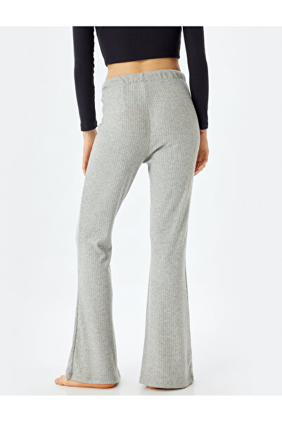 Koton Örme Pijama Altı Beli Lastikli Bağlamalı Yumuşak Dokulu