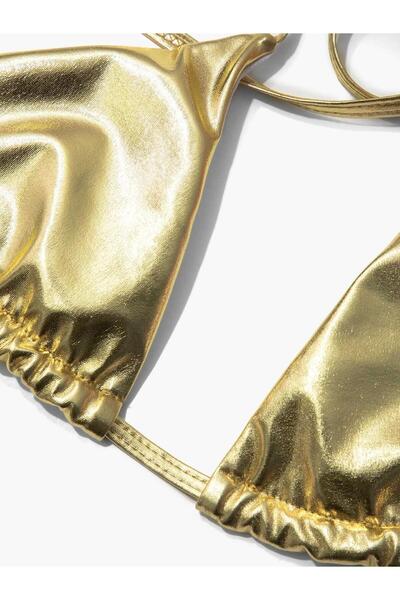 theanemos METALİK BİKİNİ TAKIMI - GOLD