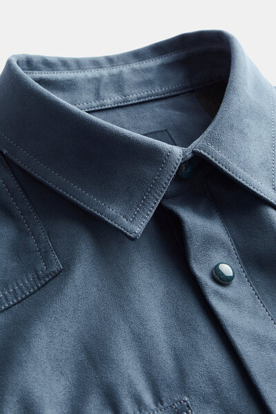 W Collection İNDİGO ÇITÇITLI SÜET CEKET