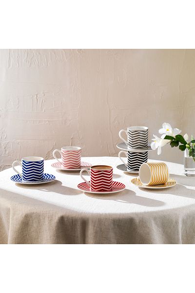 Schafer 6-Person Coffee Cup Set 12 Pieces