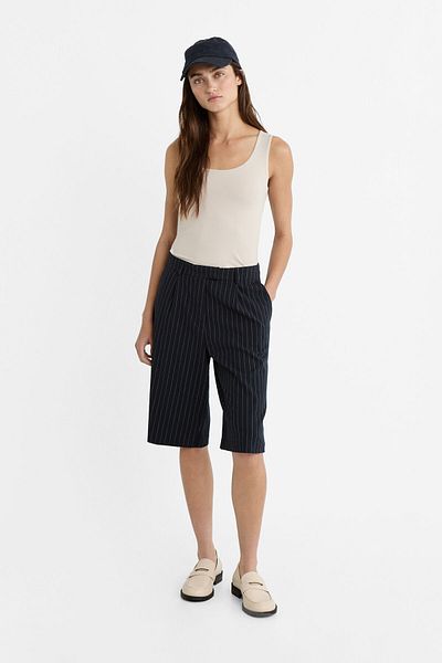 Stradivarius Polyamide tank top with wide straps