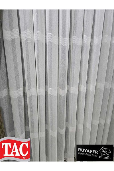 Taç Rüyaper New Season Italian Series Tight Pleat Victorian Tulle Curtain Suitable for All Rooms