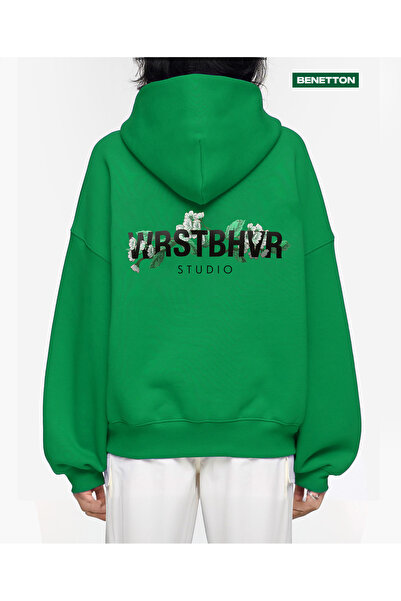 SELF CONTROL 3-ниткова товста тканина з квітковим принтом STUDIO, світло-сіра