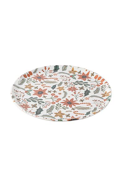 Porland Ruby Whisper 24cm Flat Plates 6 Pieces