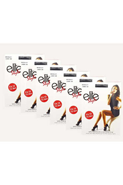 ELİTE STYLE 071 جوارب نسائية لامعة من إيليت، مقاس 15، عبوة من 6 قطع، من تصميم...