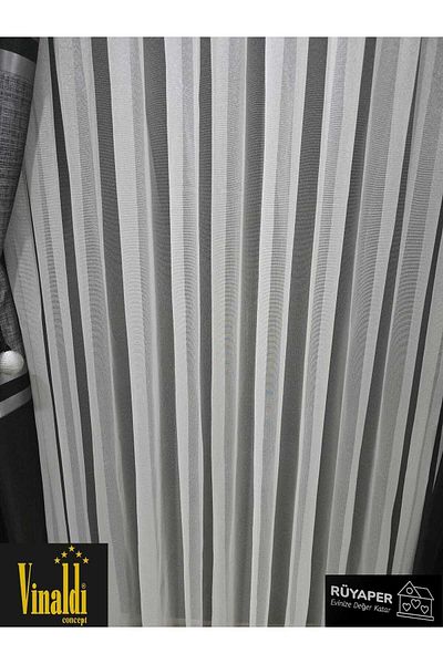 Vinaldi Rüyaper Latest Fashion Italian Series Tight Pleat Greenhouse Tulle Curtain Suitable for All Rooms