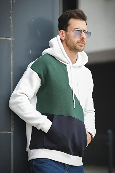 Oksit Чоловічий світшот Placide з трьох ниток бавовняний з капюшоном