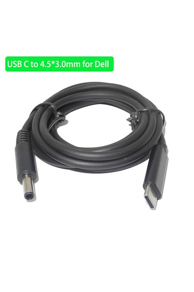 Choice كابل شحن USB C PD مقاس 4.5-3.0 مم (لأجهزة Dell) محول طاقة عالمي من النوع C إلى DC