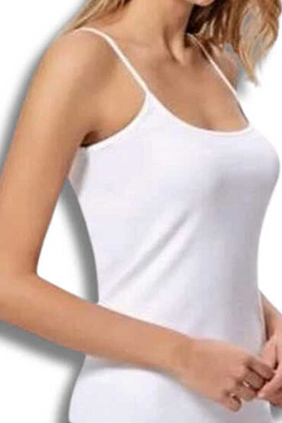 Sedef Yıldızı 1091 Sedef Tricou cu bretele din frânghie pentru femei, pachet ...