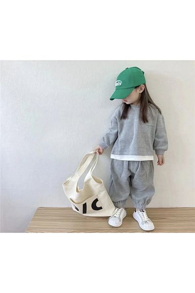 barin kids طقم سويت شيرت للأطفال والرضع للجنسين - حضانة، بدلة رياضية