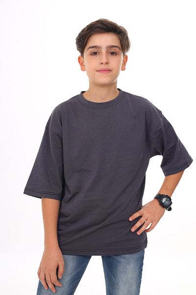 Cansın Mini Smoked - White Plain Crew Neck 2 Pack Ανδρικά T-shirts 18043