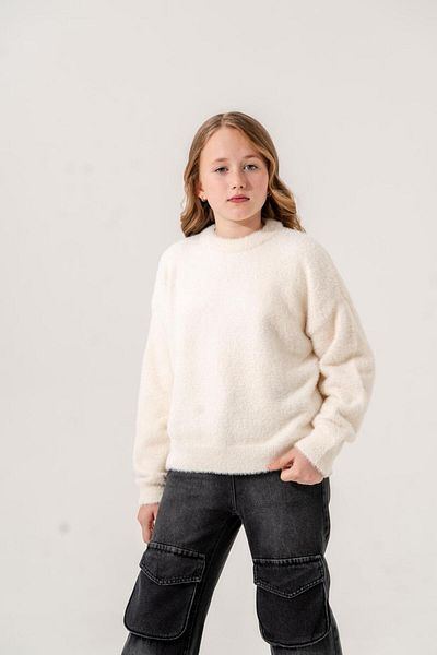 GİYİCEM Girl's Beard Oversize Sweater