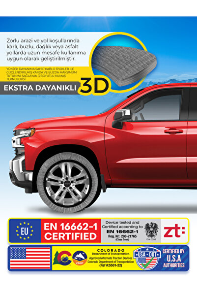 Matte Kar Çorabı Extra-Pro Series 205/55 R16 Lastik Uyumlu-Medium