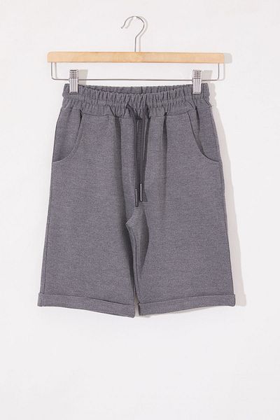 Cansın Mini Pantaloni scurți de bază pentru băiat afumat cu talie elastică 18805