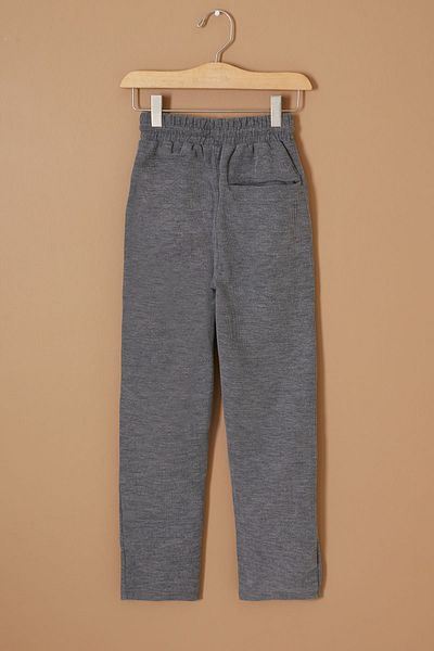 Cansın Mini Boy's Smoked Pants - Relaxed Fit, Back Pocket - 19334