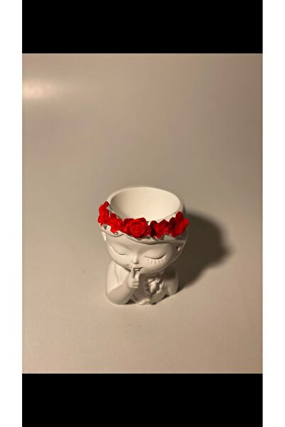 Candle أصيص زهور نسائي بتصميم زهور خرسانية ملونة - هدية مزخرفة