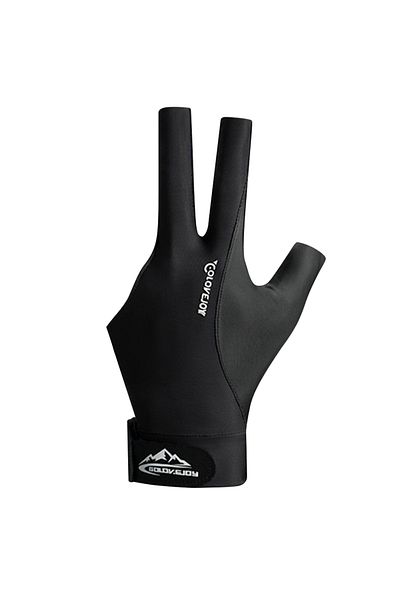 Choice Dark Grey Billiard Gloves Three Finger Gloves Elastic Snooker Pool Gloves Adjustable Billiard Traini