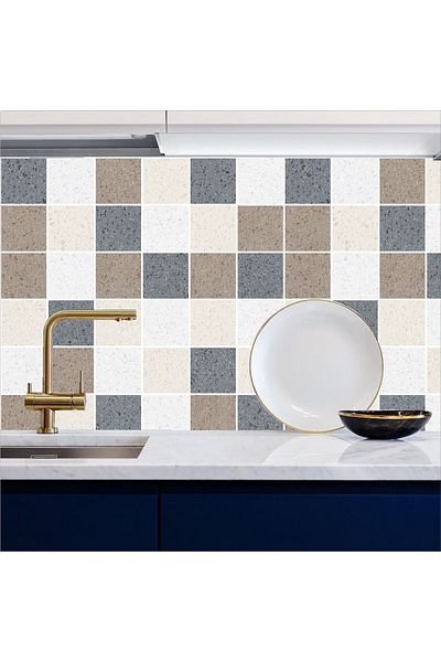 Bigaimaj Autoadeziv 60x100cm Terrazzo Model Bucătărie Blat Interfolie