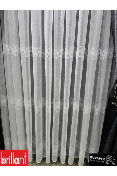 Brillant Rüyaper Italian Series Trend Product Tight Pleat Elena Tulle Curtain Suitable for All Rooms