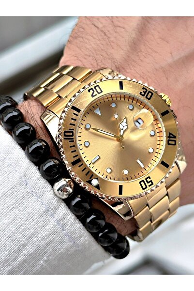 Tisaati Special Series Luxury Metal Cord Calendar Men's Wrist Watch-With Bracelet Gift