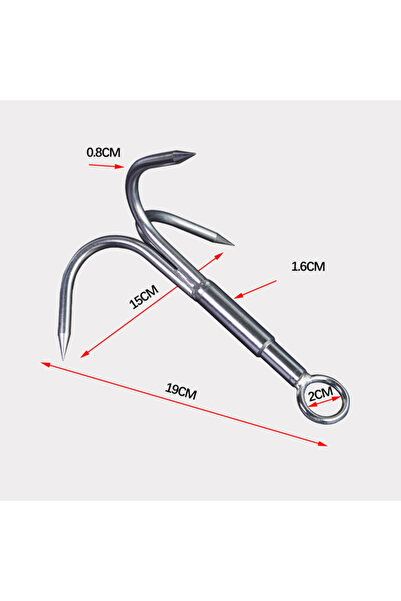 Choice خطاف تسلق فضي ثلاثي المخالب، خطاف تسلق أشجار من الفولاذ المقاوم للصدأ،...