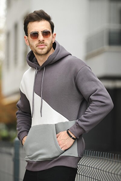 Oksit Чоловічий світшот Placide з трьох ниток бавовняний з капюшоном