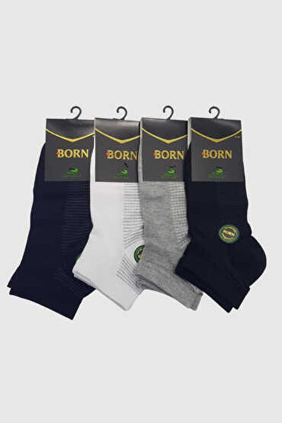BORN ÇORAP Born Erkek Bambu Patik 12li Paket Asorti