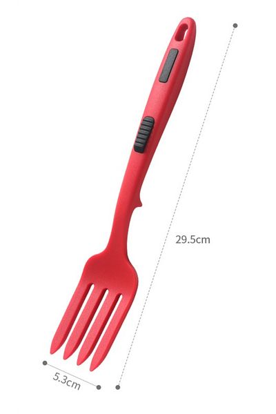 Choice Red Silicone Flexible Forks Multifunctional Silicone Cooking Fork Heat-resistant Cooking Tools Silic