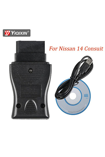 Choice أداة تشخيص السيارة 14 دبوسًا لواجهة استشارة نيسان 14 دبوسًا USB OBD لرمز خطأ كابل أداة لـ Consult...