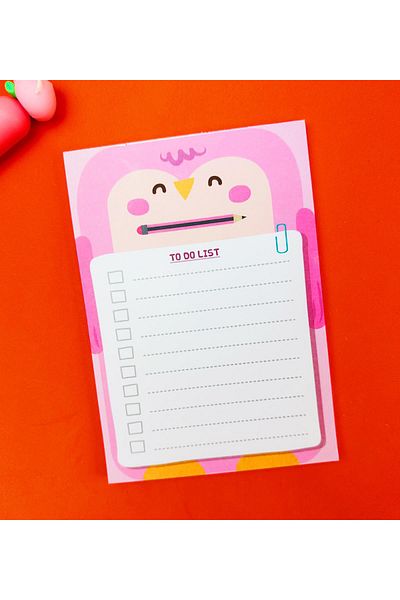 Gift Moda To Do List with Owl Design