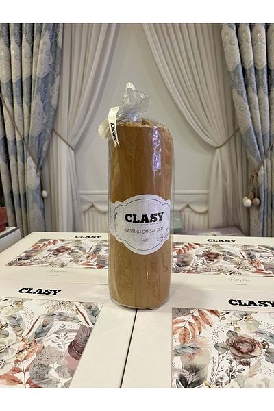 Clasy Minel Single Elastic Sheet Ginger 100X200