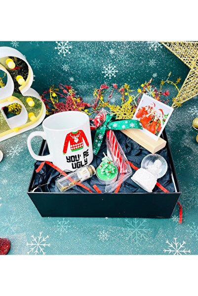 Gift Moda You're Ugly Tasarımlı Yılbaşı Hediye Seti
