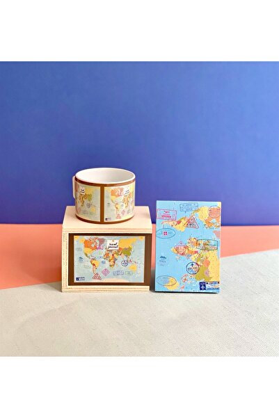 Gift Moda Travel Tasarımlı Mini Fotoğraf Albümü ve Kutulu Kupa