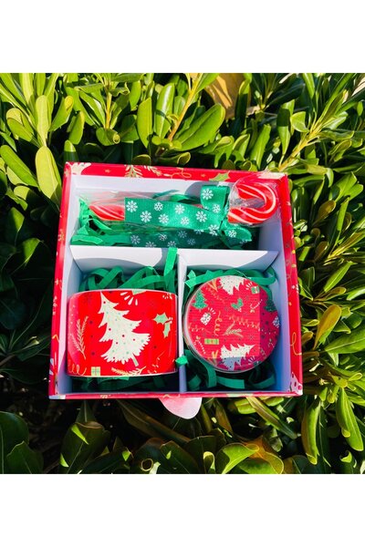 Gift Moda Baston Şekerli Yılbaşı Tasarımlı Hediye Seti