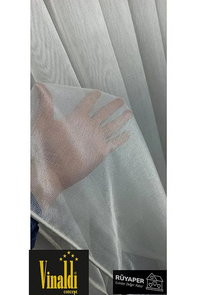 Vinaldi Rüyaper New Season - Armor Woven Tulle Curtain Suitable for All Rooms, Does Not Want Ironing, Close Pleated