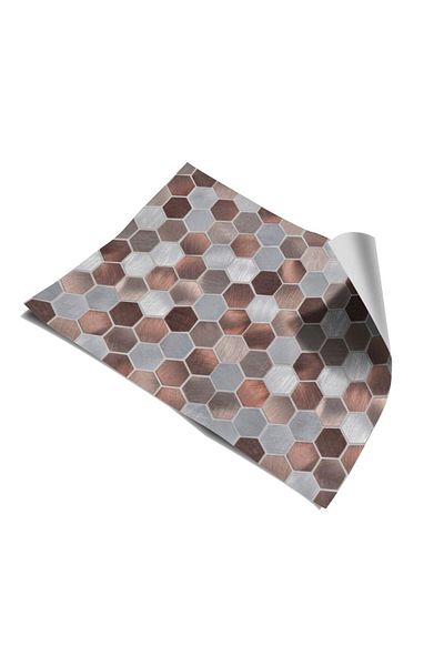 Bigaimaj Bucătărie între blaturi Folie autoadezivă acoperire model geometric 60cmx100cm