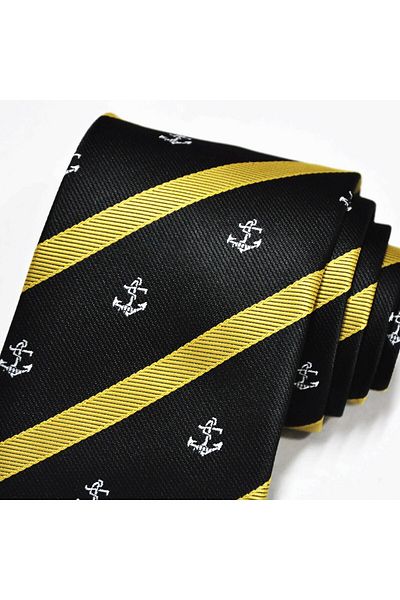 Eyida Sailor microfiber Tie - Handmade, Jacquard Aborda, MAR001