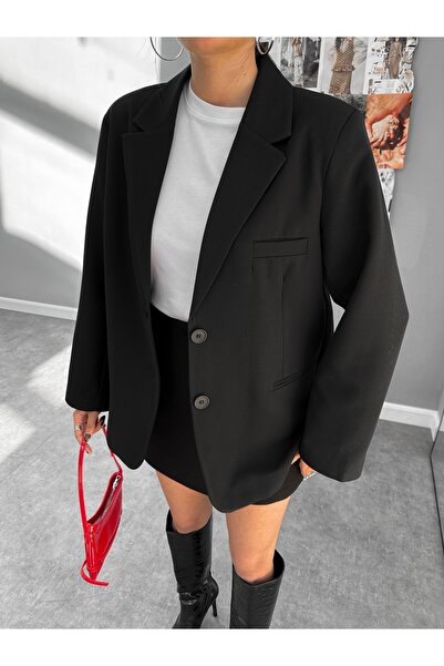 ESRAHELVACI Oversize Buttoned Blazer Jacket