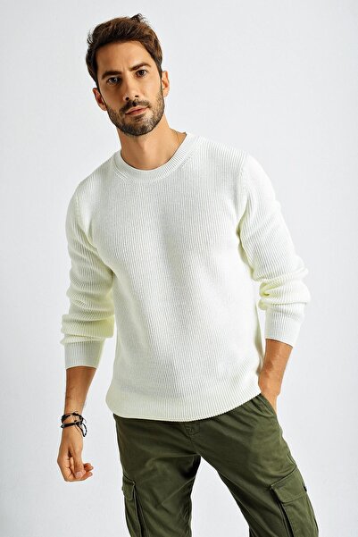 CHUBA Pulover tricotat guler rotund țesătură cu model otoman pentru bărbați 2...