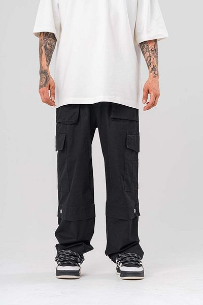 go gang own Παντελόνι Gabardine Baggy με λεπτομέρεια Act Cargo Pocket και Troc