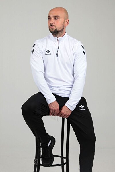 hummel (7 Farklı Renk) Oregon Half Zip Sweatshirt EŞOFMAN ÜSTÜ-Beyaz - XL