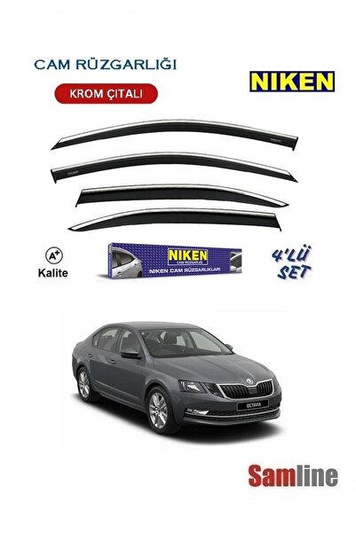 Niken Skoda Octavıa Sedan 2018 Modeller için Kromlu Cam Rüzgarlığı Takım 4'lü...