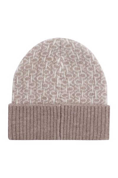 Calvin Klein Women's Monogram Foldable Curl Cap Beanie