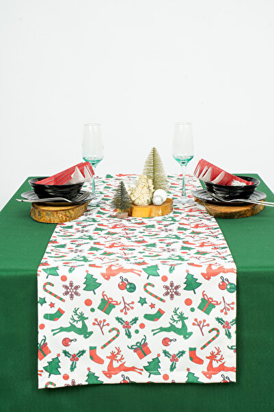 Lucien Home Yılbaşı Baskılı Dertsiz Tekli Runner (40*140)