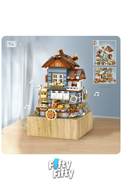 Vagonlife LOZ Müzik Kutulu Ev -LZ1239 (799 Parça) Oyuncak Yapım Seti